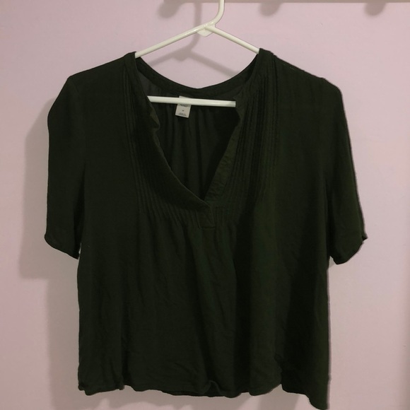 dark green flowy top - Picture 3 of 5